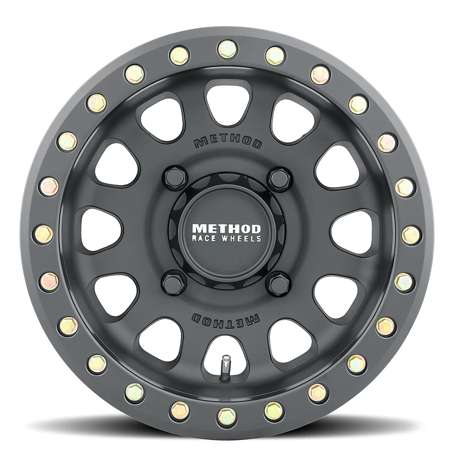 MR401 UTV Beadlock Matte Black Rims for Toyota Tacoma, Toyota 4Runner, Chevy Silverado