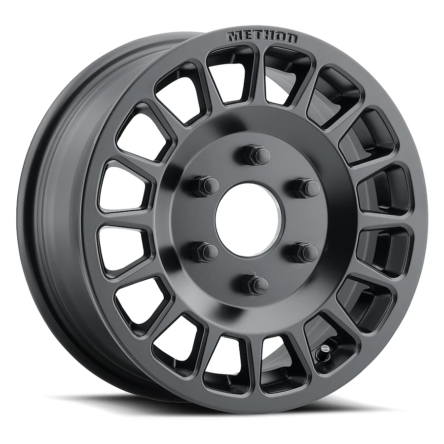 MR407 Bead Grip Matte Black Wheel Close-Up 15x6 5x114.3