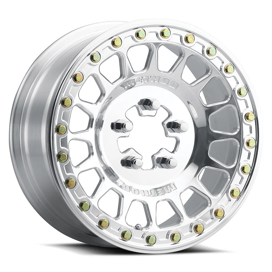 MR413 Beadlock Polished Wheel Close-Up 15x10 4x156
