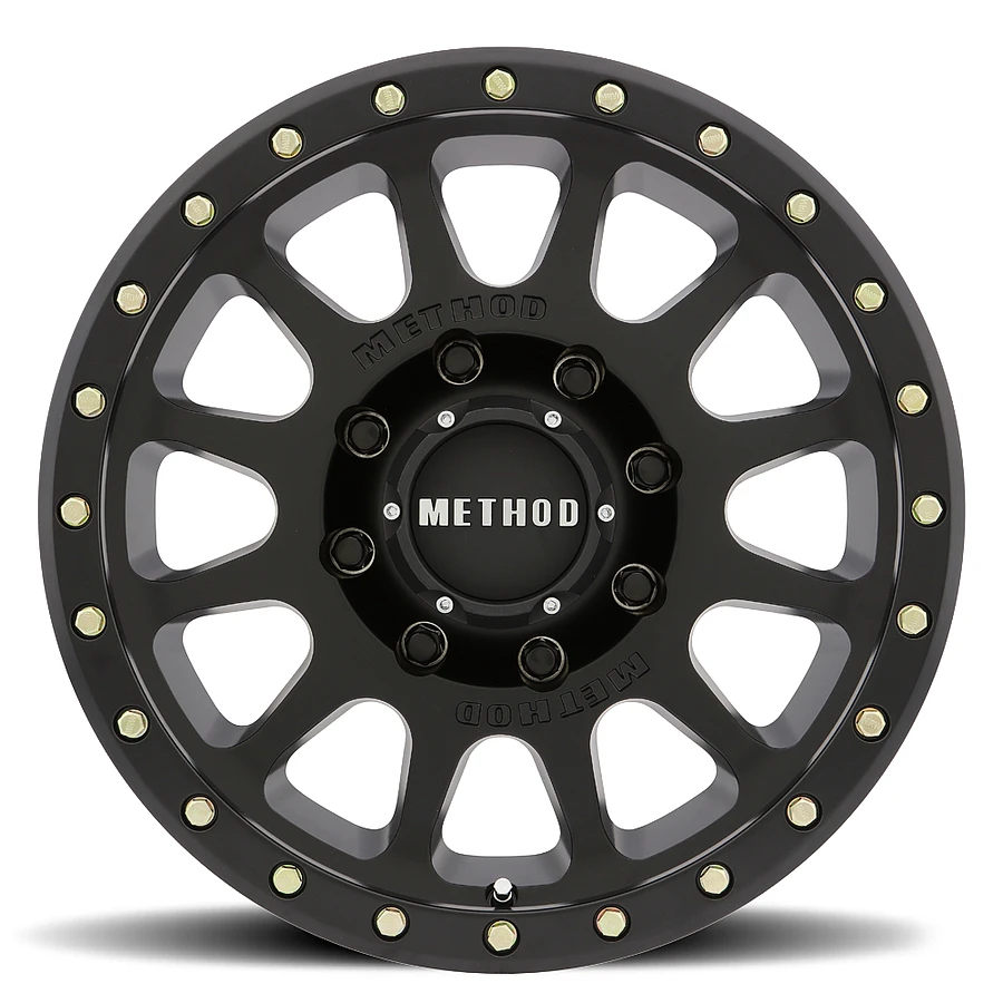 MR305 NV HD Matte Black Rims for Dodge Ram 2500, Dodge Ram 3500, Chevy Silverado 2500 Classic
