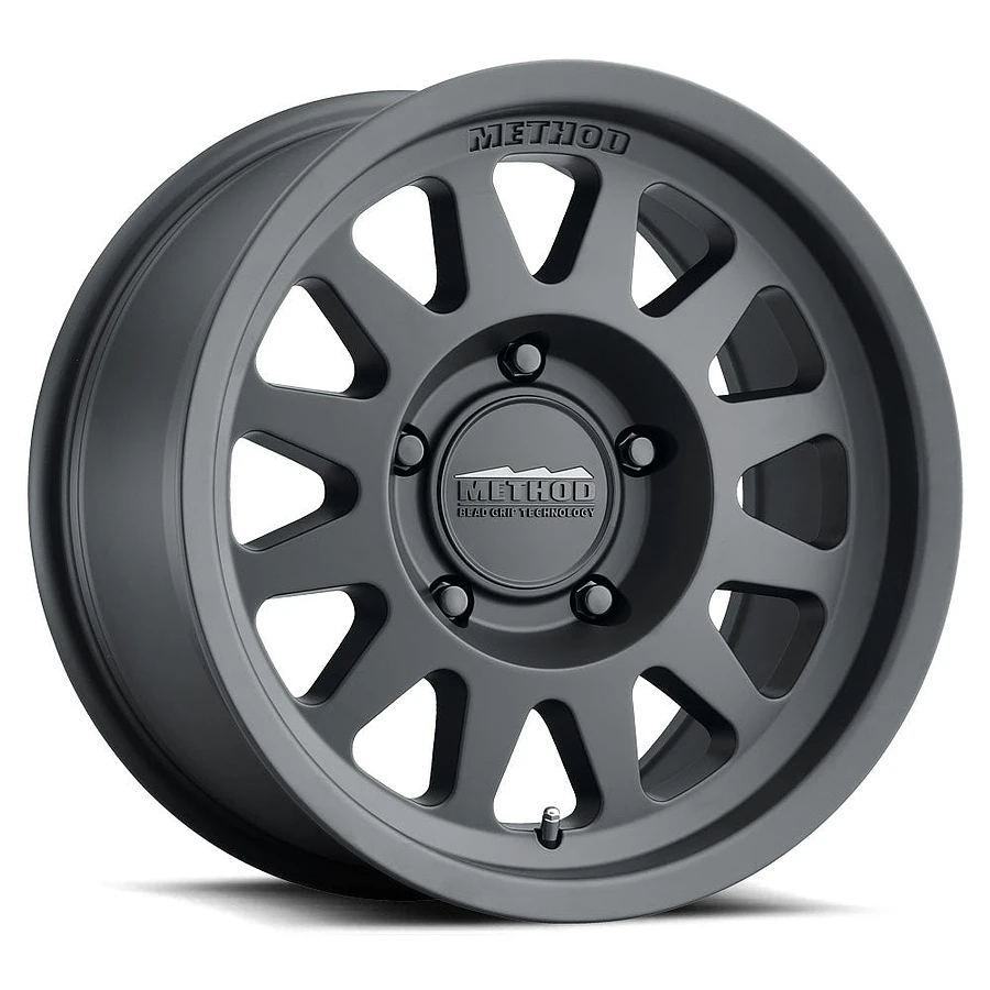 MR704 Bead Grip Matte Black Wheel Close-Up 17x8.5 5x127
