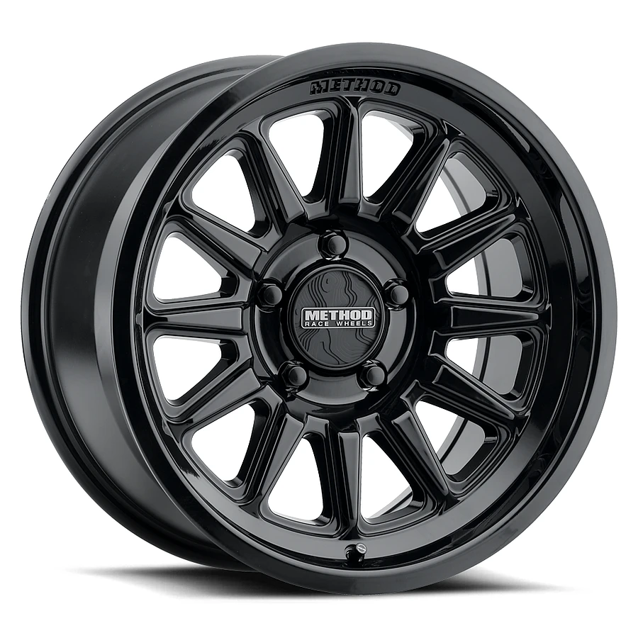 MR323 Gloss Black Wheel Close-Up 20x9 6x135