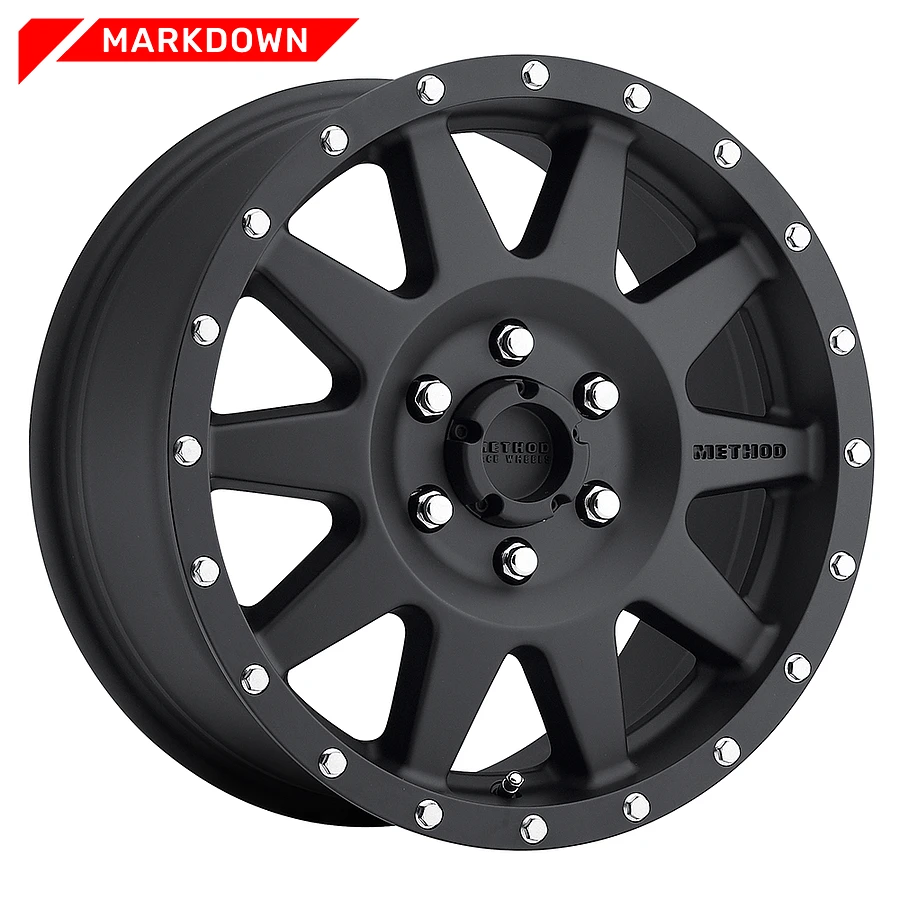 17x9 MR301 The Standard Matte Black Wheels 5x114.3 Bolt Pattern ET-12 17x9 MR301 The Standard Matte Black Wheels 5x114.3 Bolt Pattern ET-12