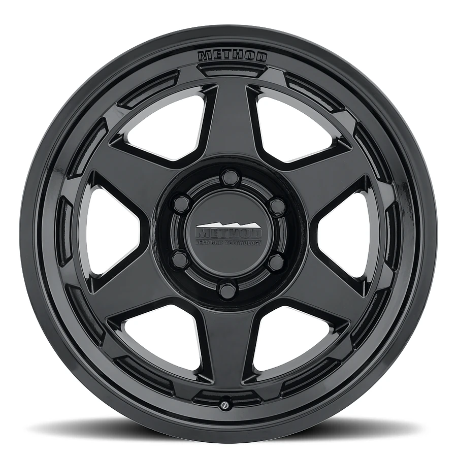 MR708 HD Bead Grip Gloss Black Rims for Toyota Tacoma, Toyota 4Runner, Chevy Silverado