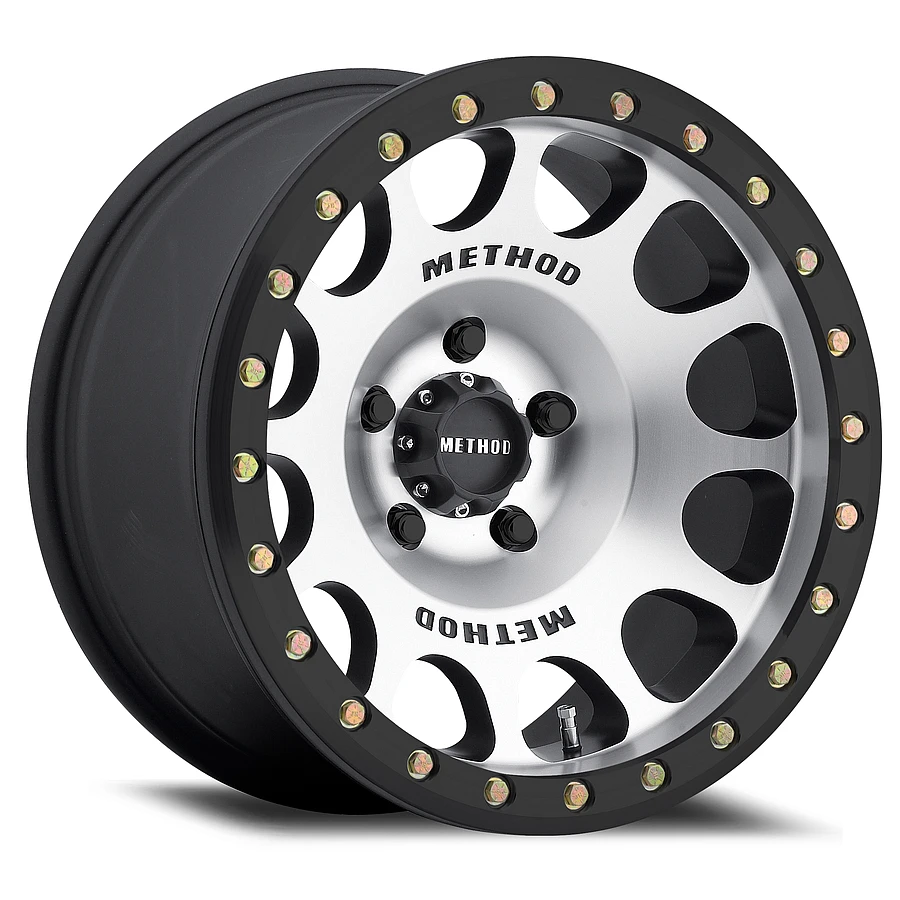 MR105 Beadlock Machined - Matte Black Ring Rims for Jeep Wrangler, Jeep Grand Cherokee, Jeep Gladiator