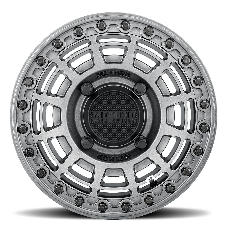 MR415 Beadlock Graphite - Gloss Graphite Ring Rims 15x10 4x156 ET25