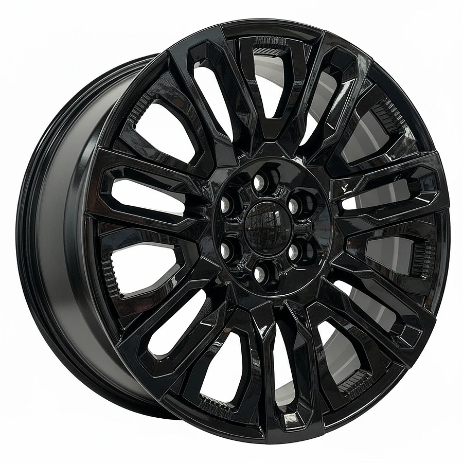 REPLICA 1105 Wheels Gloss Black 22x9 Rims 6x139.7mm ET+28mm