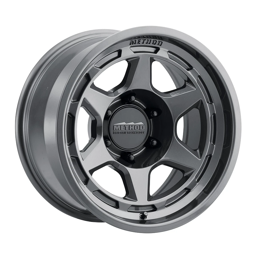 MR708 Bead Grip Gloss Titanium Wheels for Gmc Sierra, Chevy Tahoe, Ford Bronco