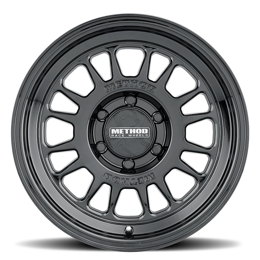 MR318 Gloss Black Rims for Jeep Wrangler, Jeep Grand Cherokee, Jeep Gladiator