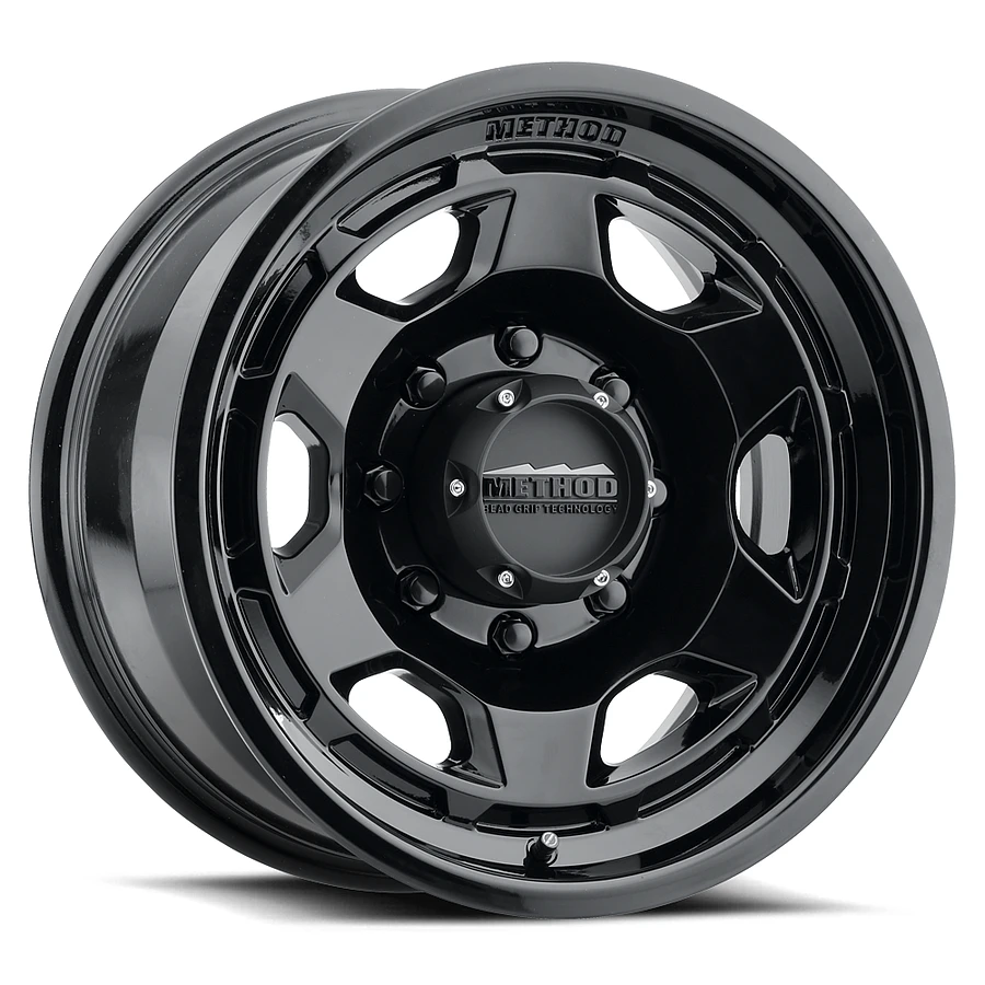 MR708 Bead Grip Gloss Black Wheel Close-Up 17x8.5 6x139.7