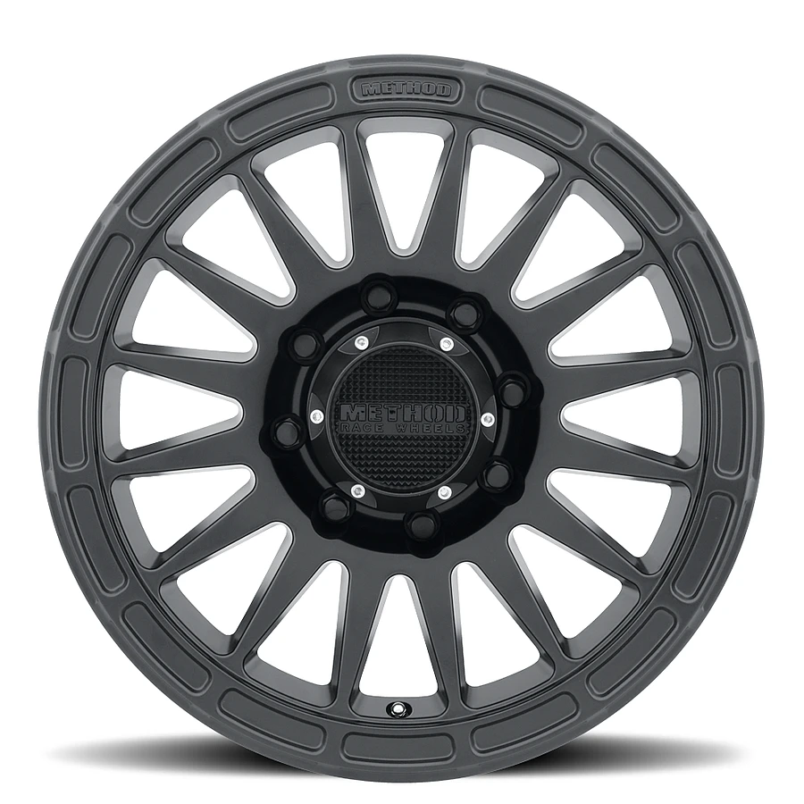 MR314 Matte Black Wheel Close-Up 17x7.5 6x139.7