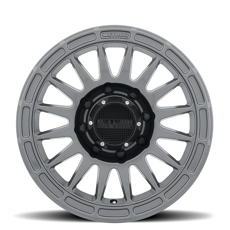 MR314 Gloss Titanium Wheel Close-Up 17x7.5 6x139.7