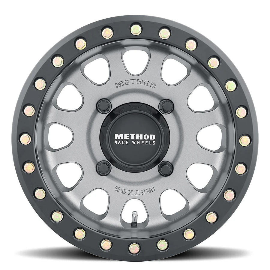 MR401 UTV Beadlock Titanium - Matte Black Ring Rims for Honda Civic, Honda Accord, Toyota Camry