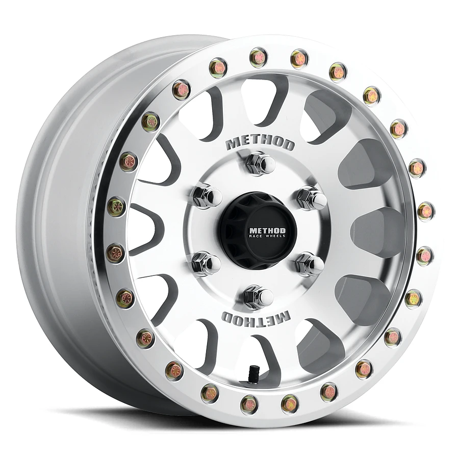 MR401 UTV Beadlock Machined - Raw Wheel Close-Up 15x7 4x156