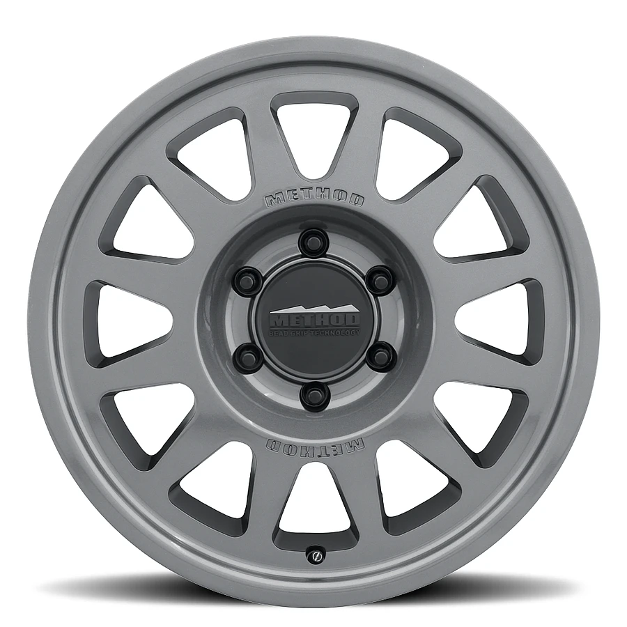 MR703 Bead Grip HD Gloss Titanium Rims for Toyota Tacoma, Toyota 4Runner, Chevy Silverado