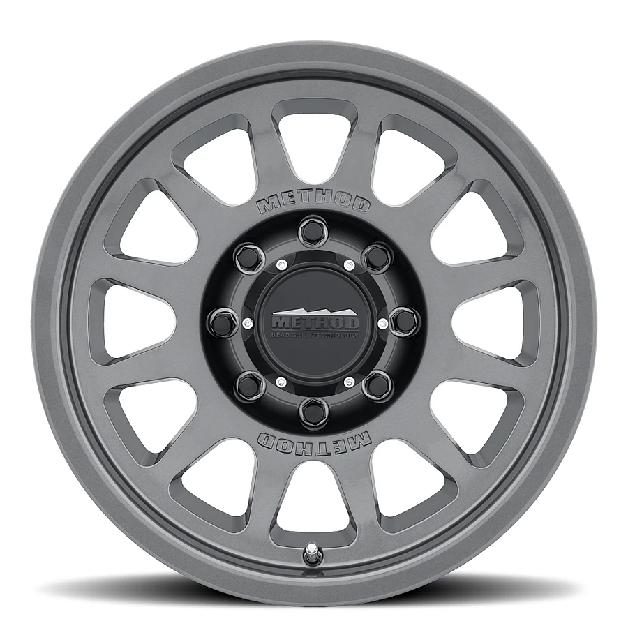 MR703 Bead Grip Gloss Titanium Wheel Close-Up 16x8 6x139.7