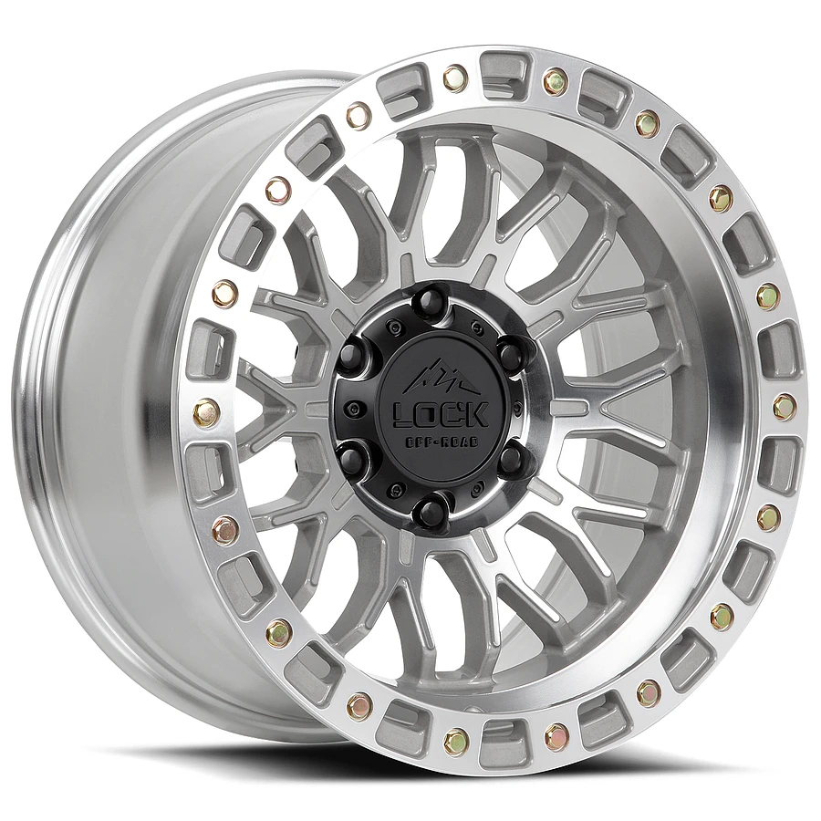 LOCK OFFROAD - LOCK OFFROAD COMBAT Wheels Machine With Clear Coat 20x9 Rims 6x135mm ET0mm - rims - 20" diameter - 6x135mm