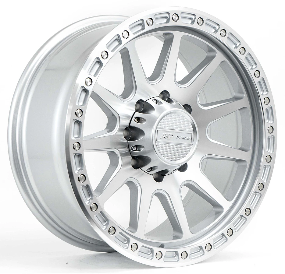 AGP 310 Wheels Silver Machined 17x8.5 Rims 5x127mm ET0mm